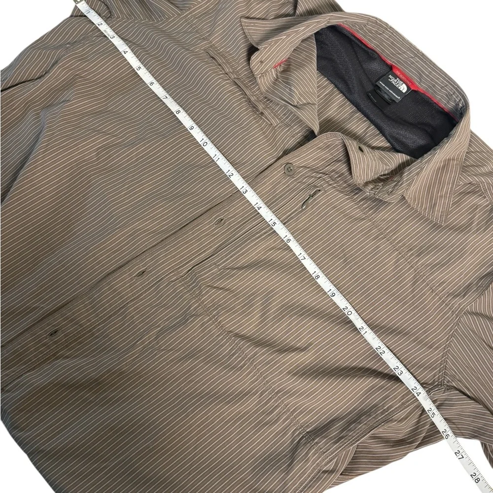 The North‎ face Mens XL Vented Nylon Roll Up Pinstripe Shirt